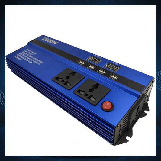 12 to 220v 2000w Inverter for Car - ავტომობილის დენის ინვერტერი – 12 ვოლტიდან 220 ვოლტზე დენის გარდამქმნელი